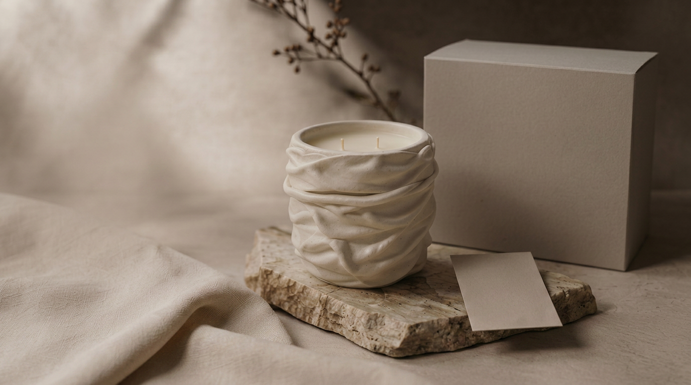Bougies sculpturales LIGNA